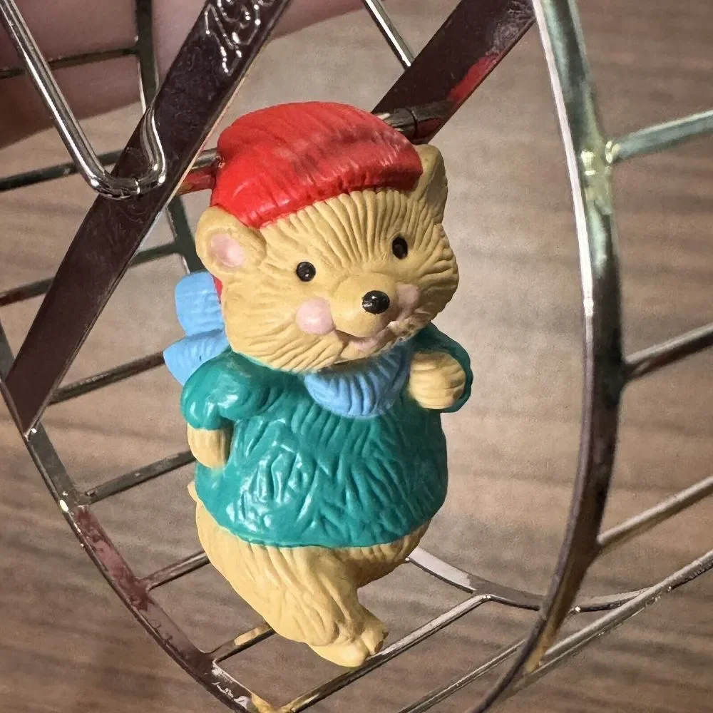 Hallmark Keepsake Ornament Big Roller Wheel Spins Series Hamster Wheel‎ 1993